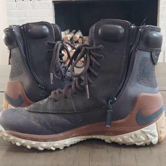 Nike Zoom Kynsie Waterproof Brown Boots Sz 8.5 - Picture 9 of 11